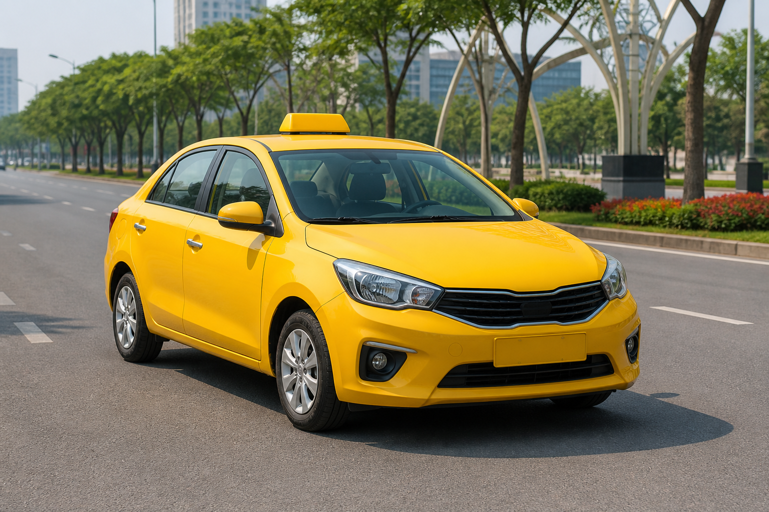 Minh họa dịch vụ Taxi 4 chỗ