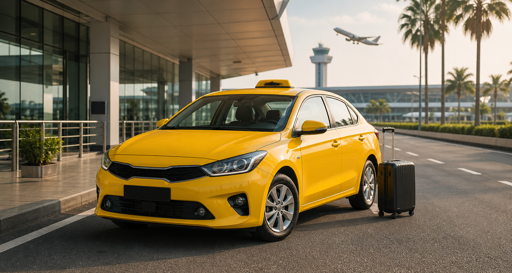 Minh họa dịch vụ Taxi sân bay