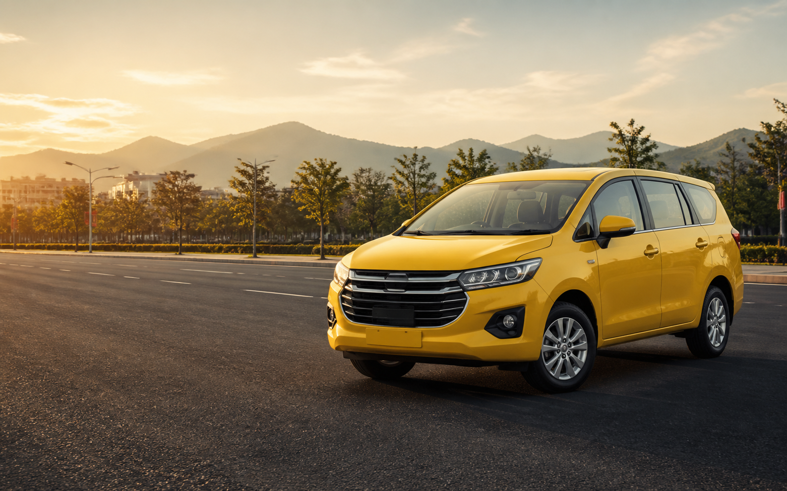 Xe Taxi Vĩnh Phúc đời mới trên đường